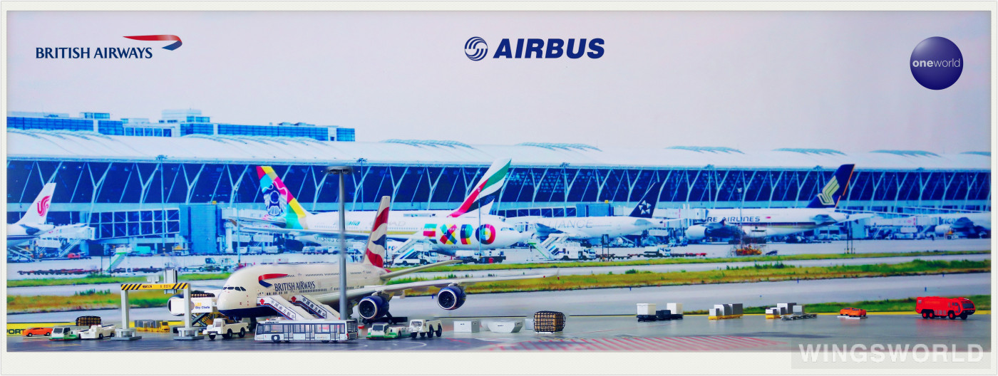 Phoenix 1:400 PH04353 British Airways 英国航空 Airbus A380-800 G-XLEL