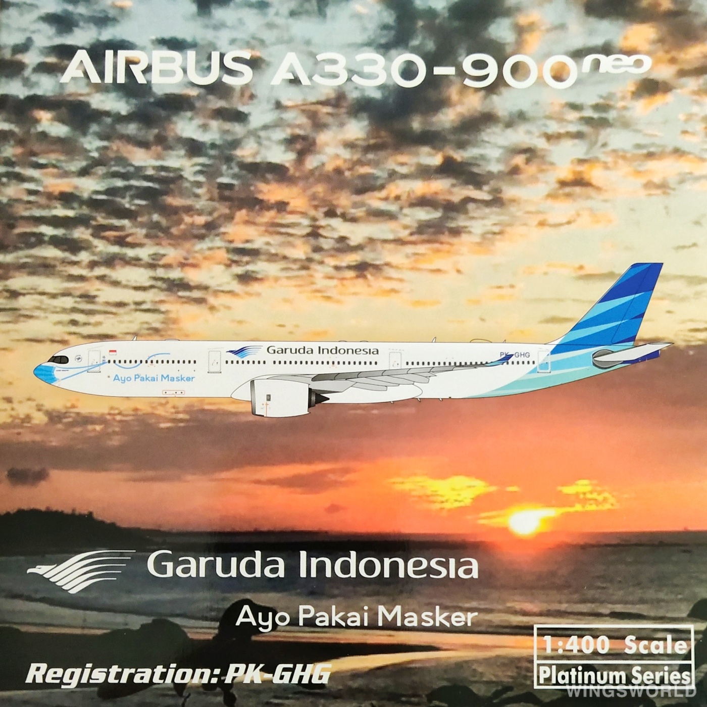 Phoenix 1:400 PH11651 Garuda Indonesia 印度尼西亚鹰航 Airbus A330-900neo PK-GHG