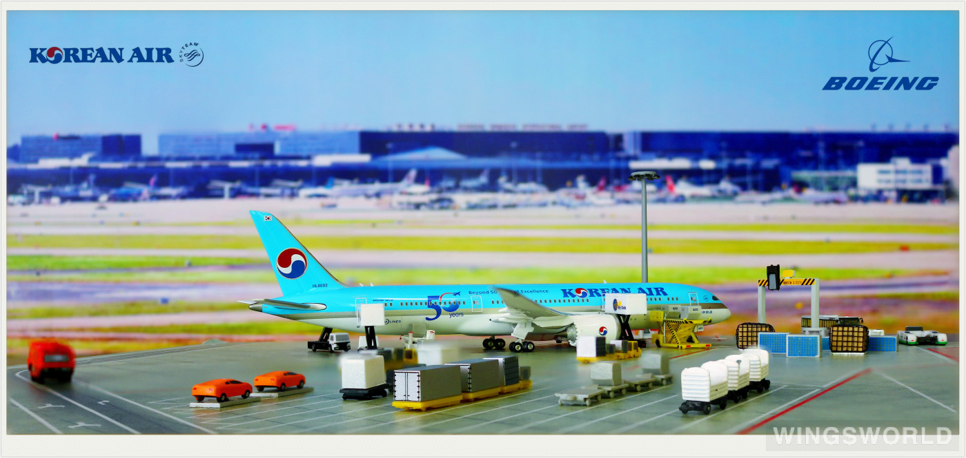 Phoenix 1:400 PH04276 Korean Air 大韩航空 Boeing 787-9 HL8082
