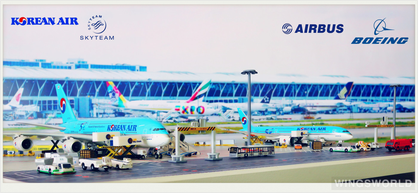 Phoenix 1:400 PH04258 Korean Air 大韩航空 Airbus A380-800 HL7612