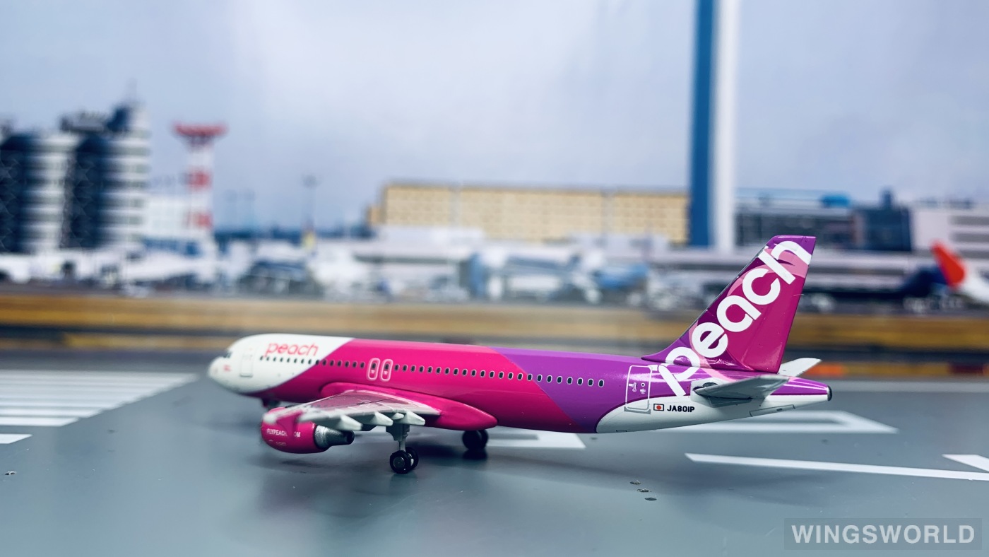 Geminijets 1:400 MM40001 Peach Aviation 乐桃航空 Airbus A320 JA801P