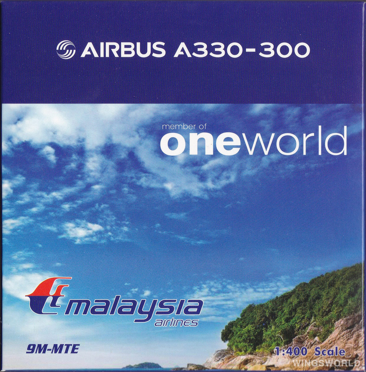 Phoenix 1:400 PH04358 Malaysia Airlines 马来西亚航空 Airbus A330-300 9M-MTE