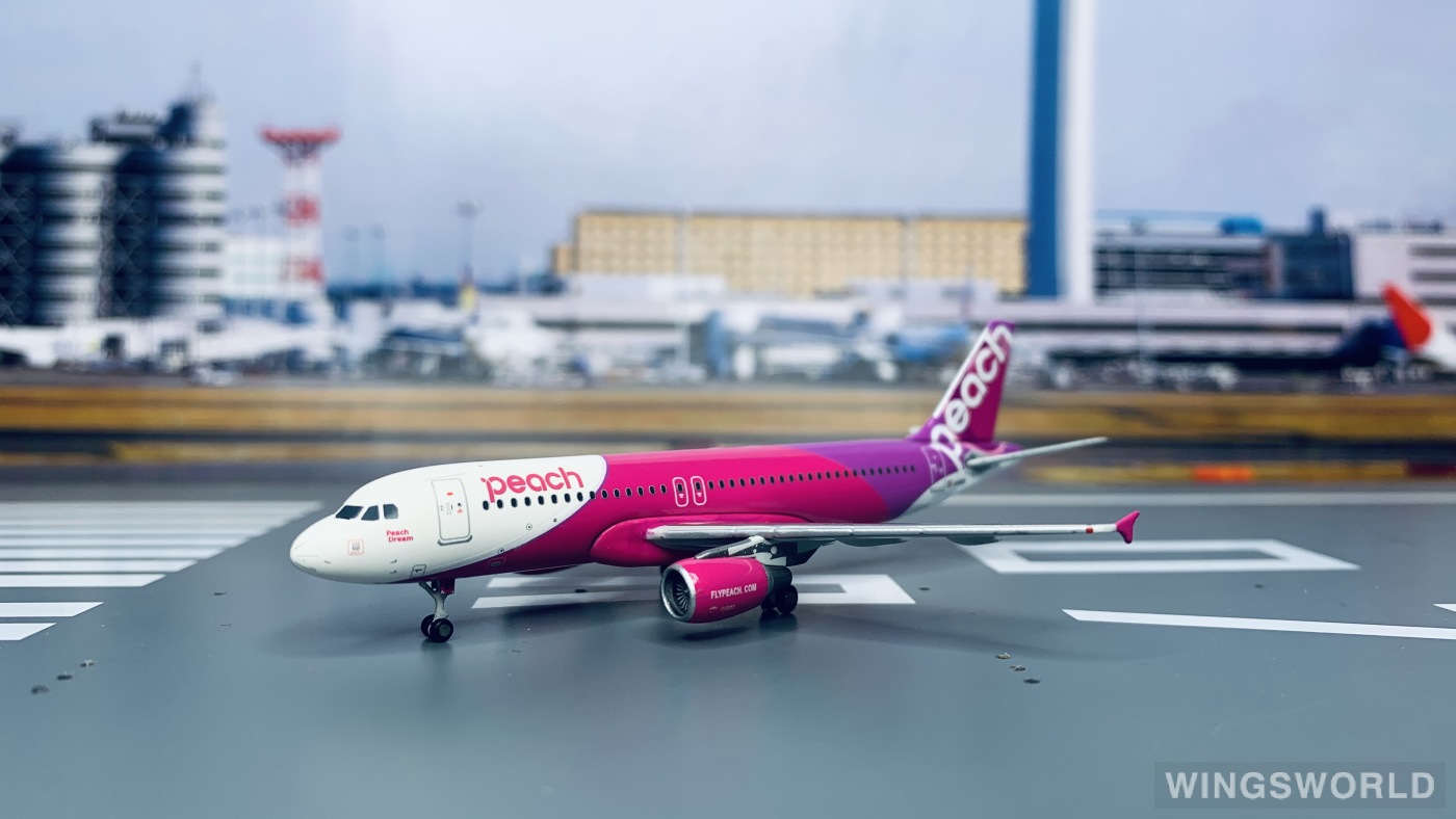 Geminijets 1:400 MM40001 Peach Aviation 乐桃航空 Airbus A320 JA801P