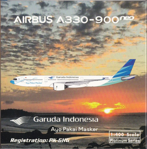 【11/25まで】Phoenix Garuda A330-900 マスク塗装 ガルーダインドネシア航空、マスク姿のA330-900neo型機を公開