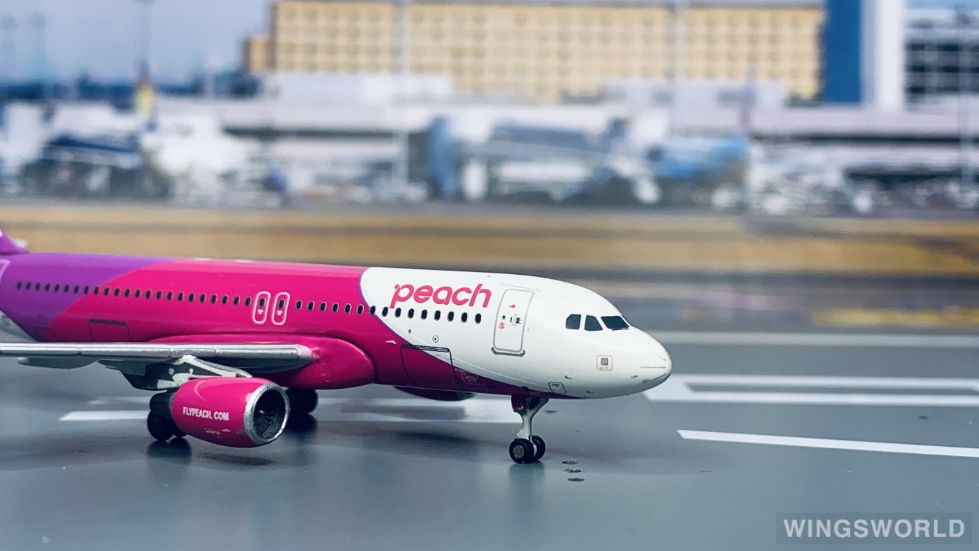 Geminijets 1:400 MM40001 Peach Aviation 乐桃航空 Airbus A320 JA801P