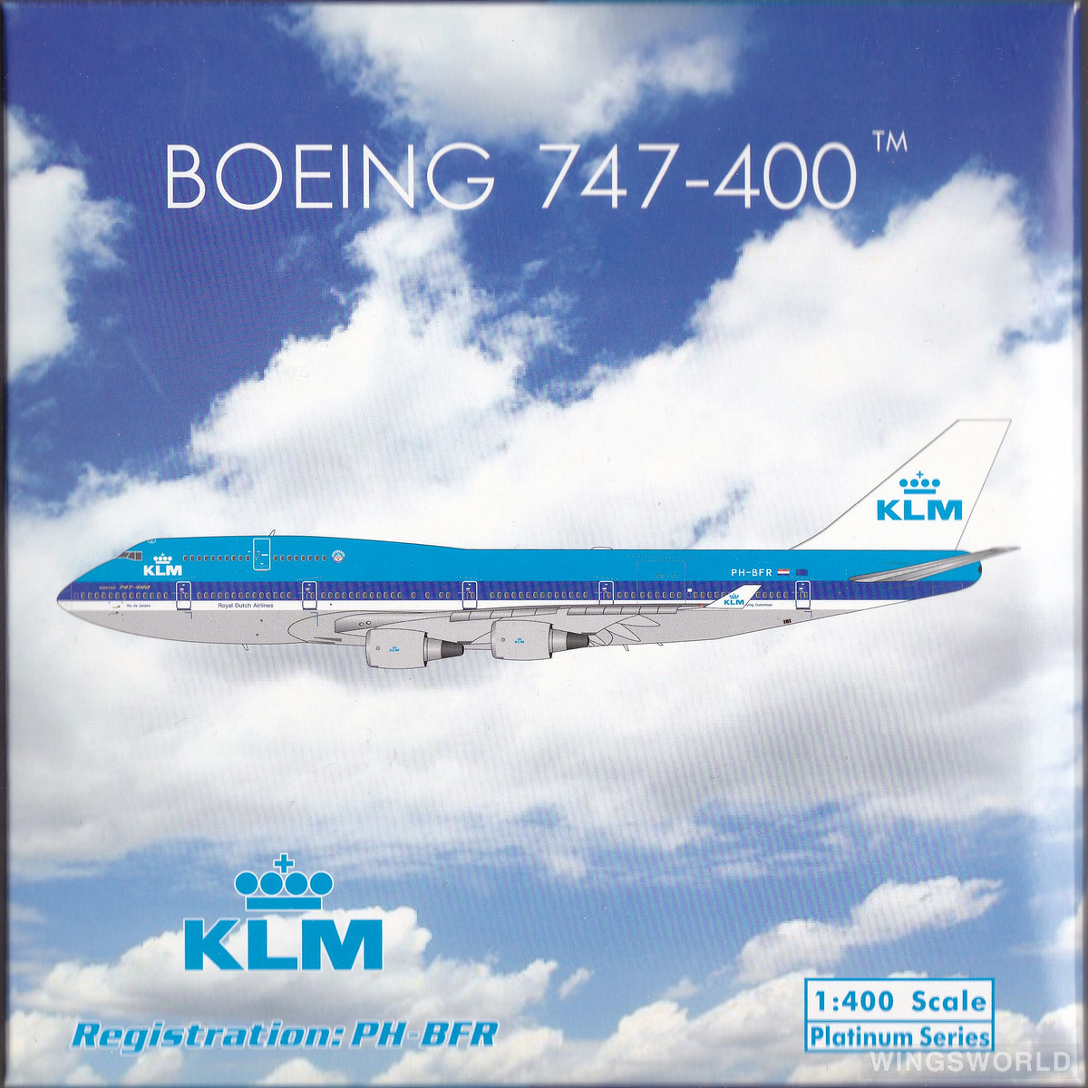 Phoenix 1:400 PH11644 KLM 荷兰皇家航空 Boeing 747-400 PH-BFR