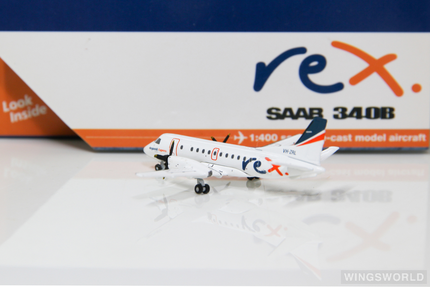 Geminijets 1:400 GJRXA1591 Regional Express Rex Saab 340 VH-ZRL