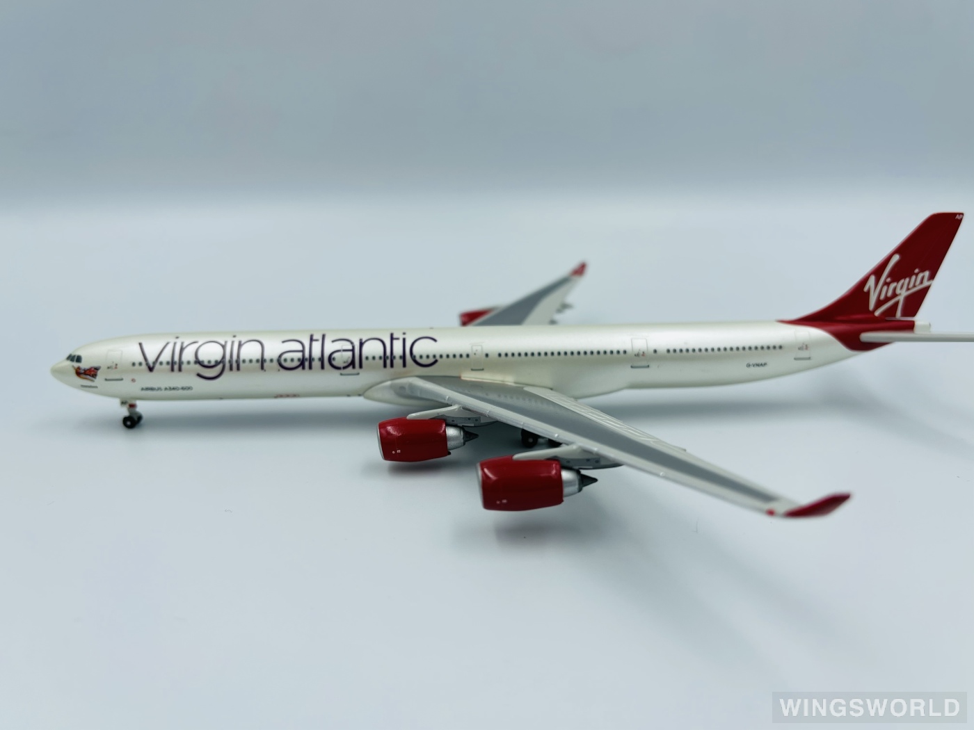 Geminijets 1:400 GJVIR1083 Virgin Atlantic Airways 维珍航空 Airbus A340-600 G-VNAP