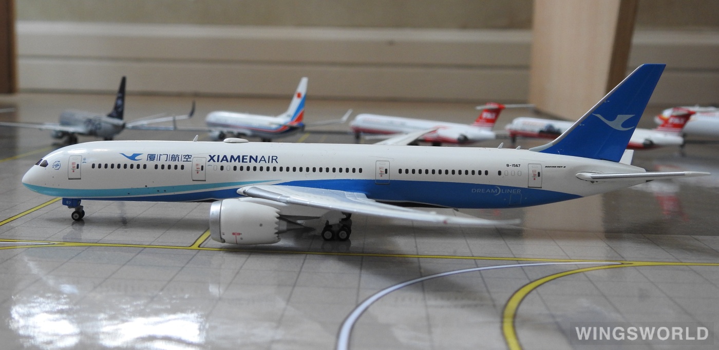 JC Wings 1:400 LH4043A XiamenAir 厦门航空 Boeing 787-9 B-1567