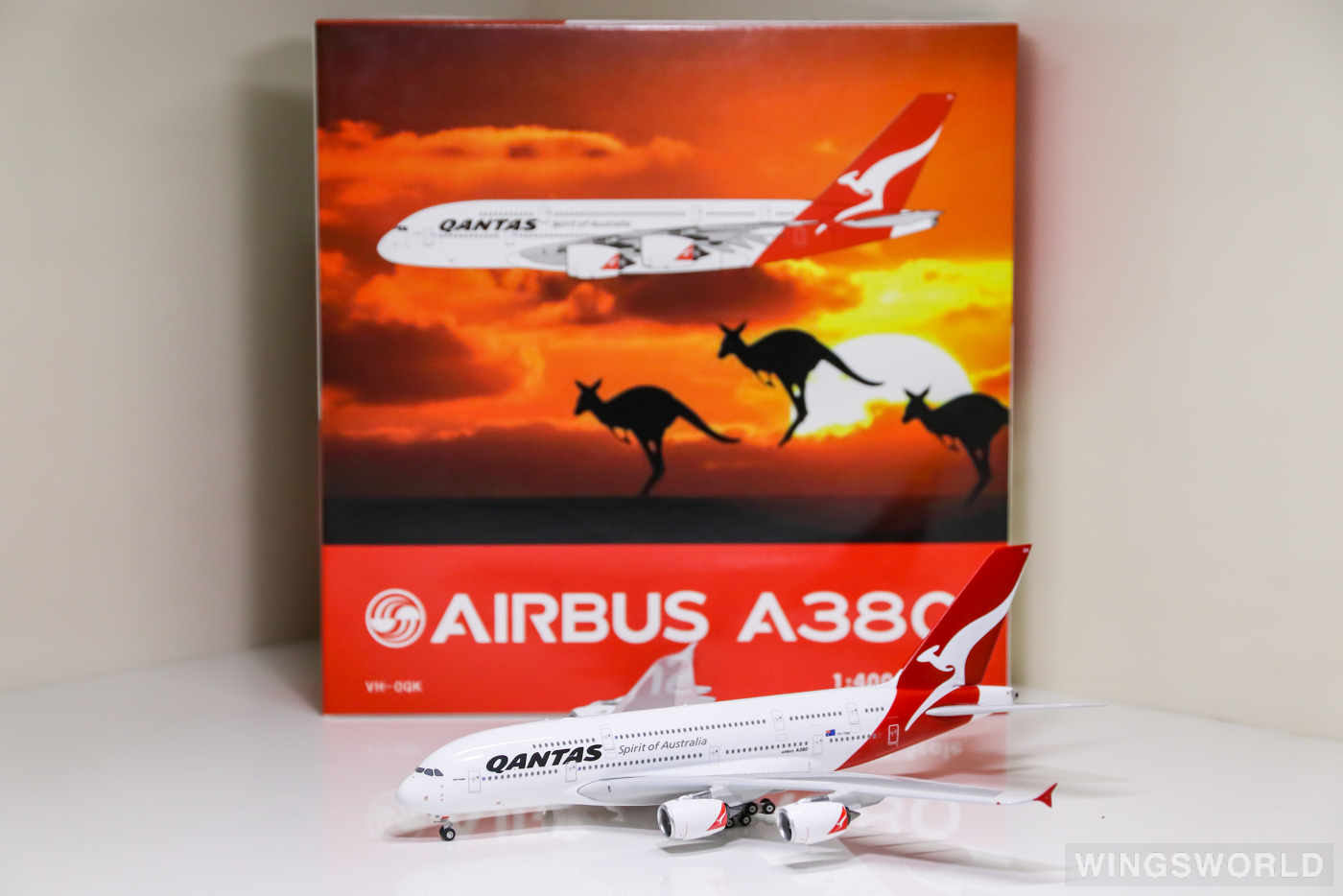 Phoenix 1:400 PH04155 Qantas 澳洲航空 Airbus A380-800 VH-OQK