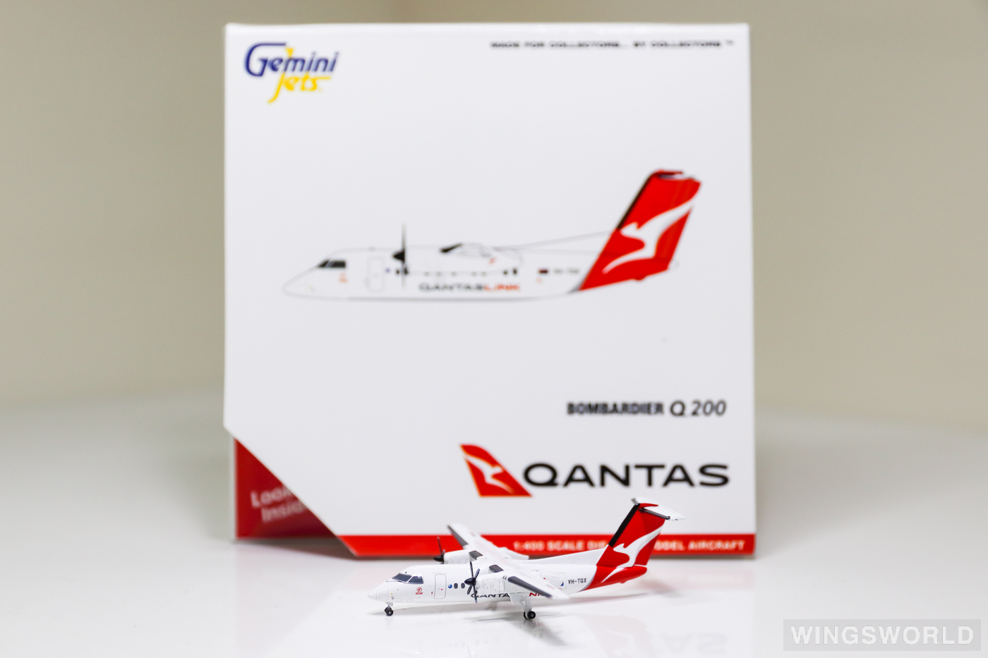 Geminijets 1:400 GJQFA1856 Qantas 澳洲航空 Bombardier Dash 8-200 VH-TQX