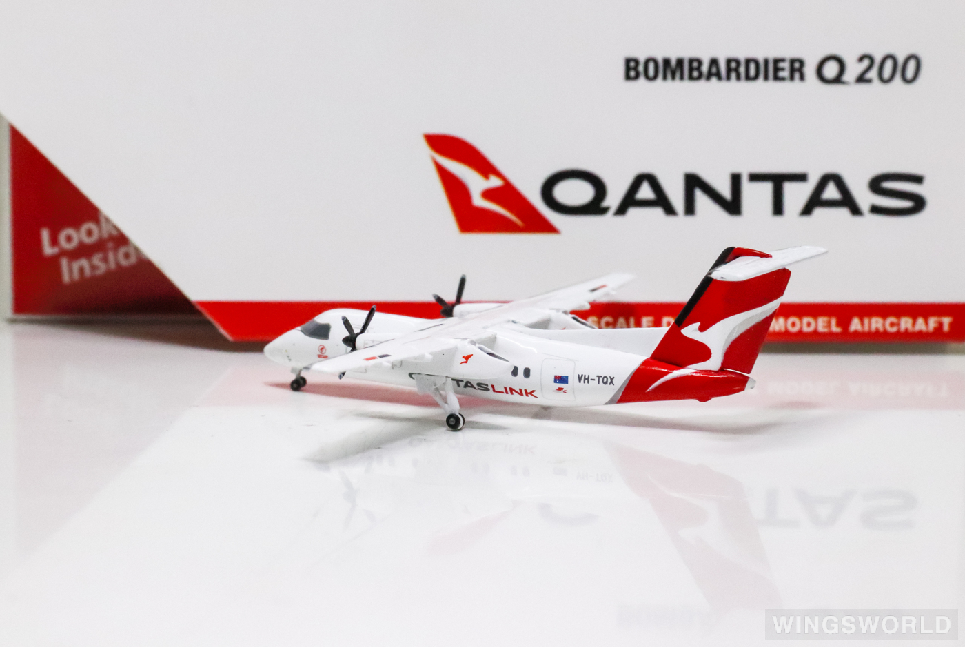 Geminijets 1:400 GJQFA1856 Qantas 澳洲航空 Bombardier Dash 8-200 VH-TQX