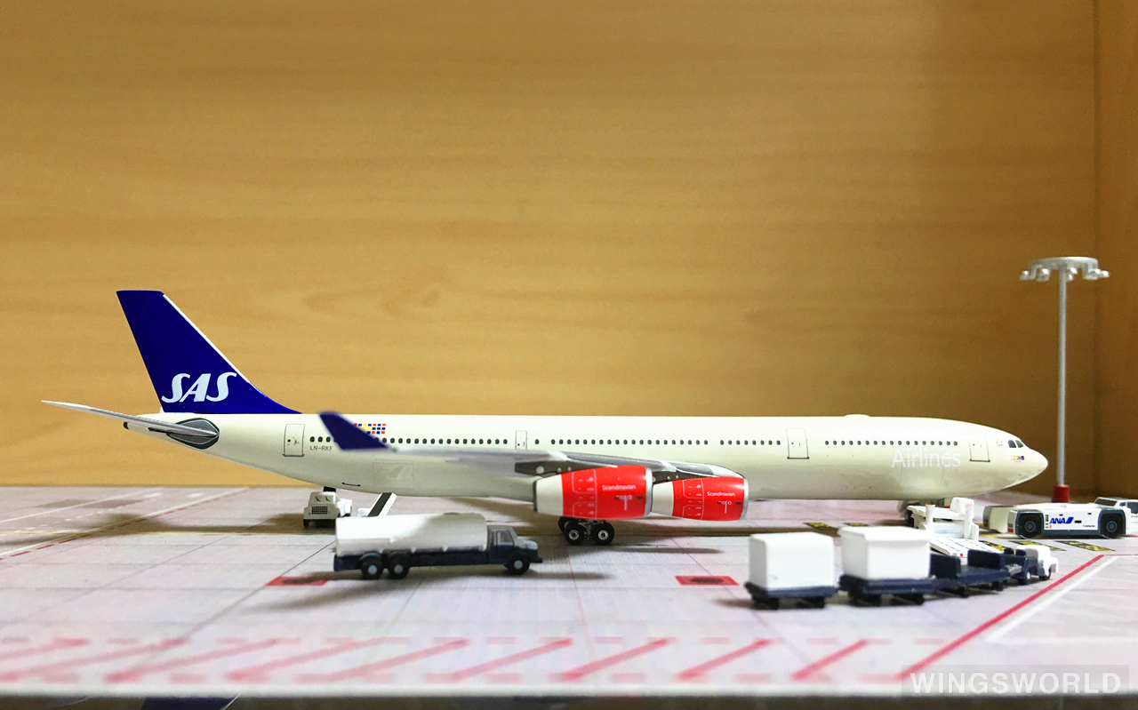 Phoenix 1:400 PH10574 SAS 北欧航空 Airbus A340-300 LN-RKF
