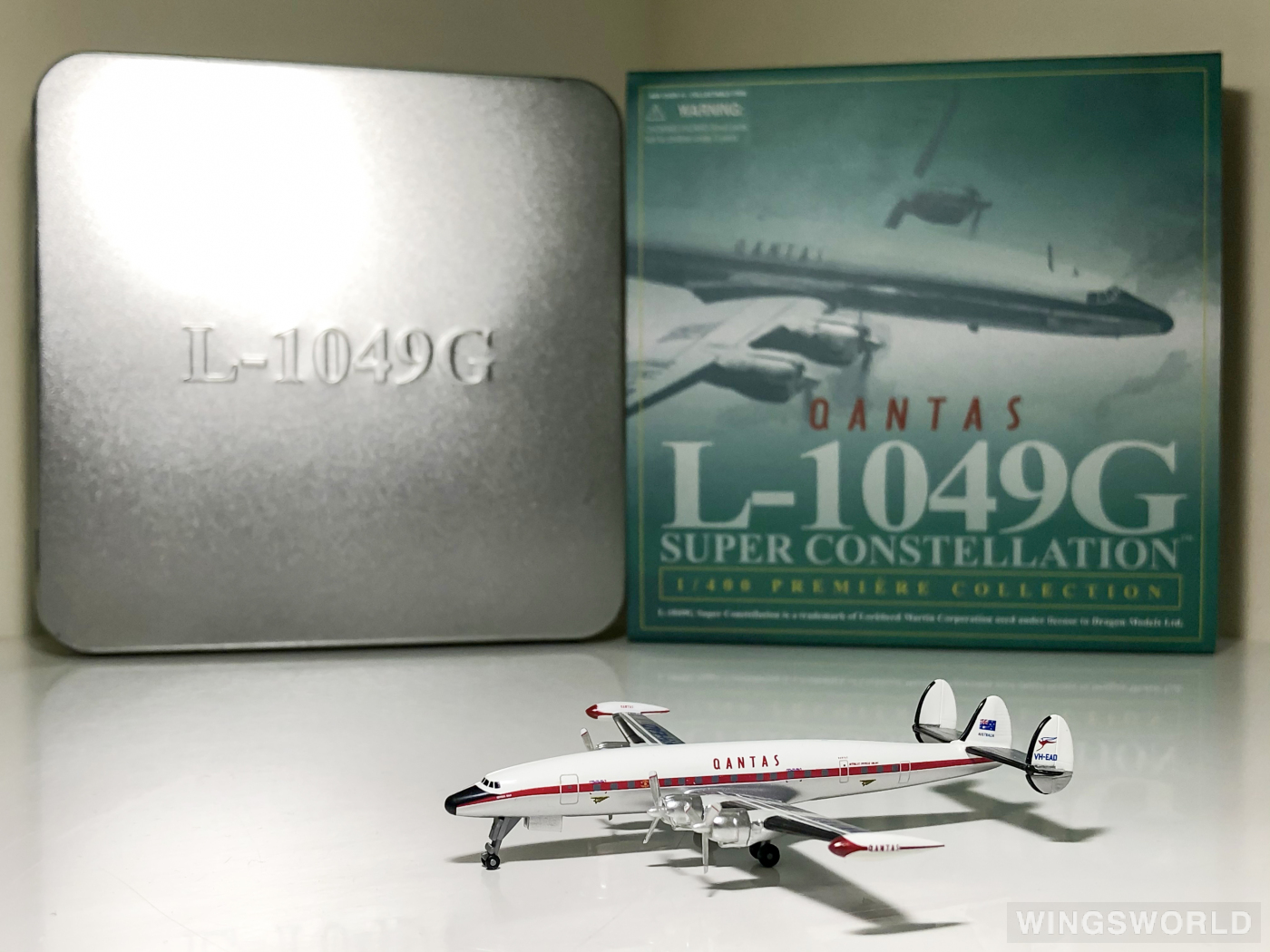 Dragon Models 1:400 55531 Qantas 澳洲航空 Lockheed L-1049 Super Constellation VH-EAD