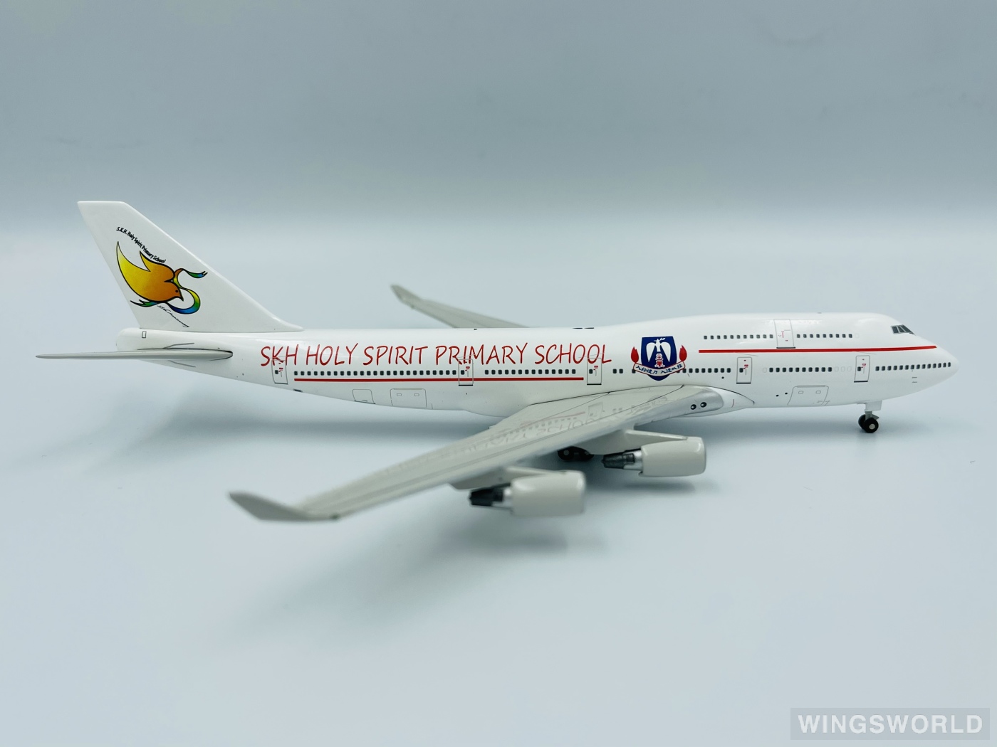 JC Wings 1:400 JC4889 SKH Holy Spirit Primary School 圣灵小学 Boeing 747-400 