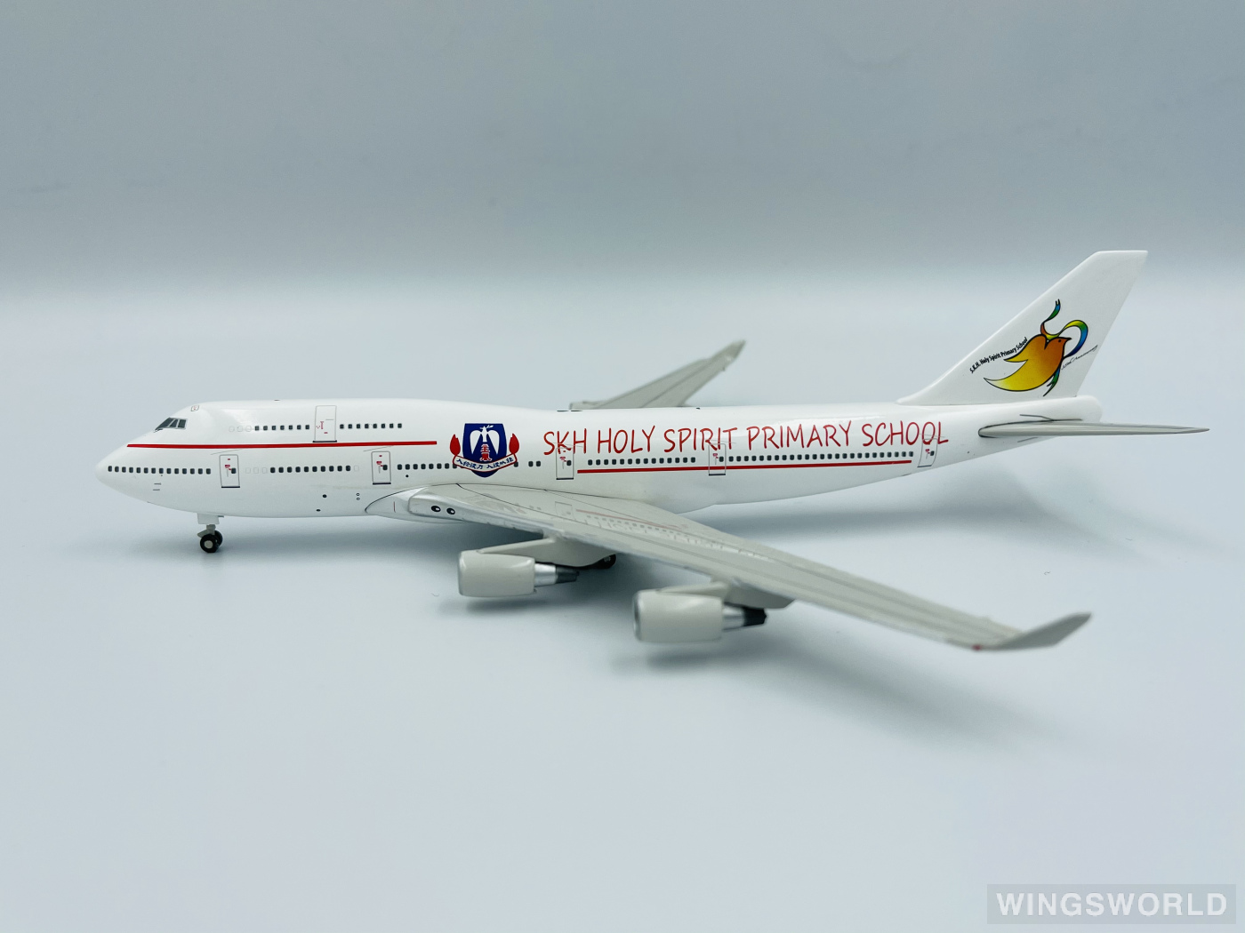 JC Wings 1:400 JC4889 SKH Holy Spirit Primary School 圣灵小学 Boeing 747-400 