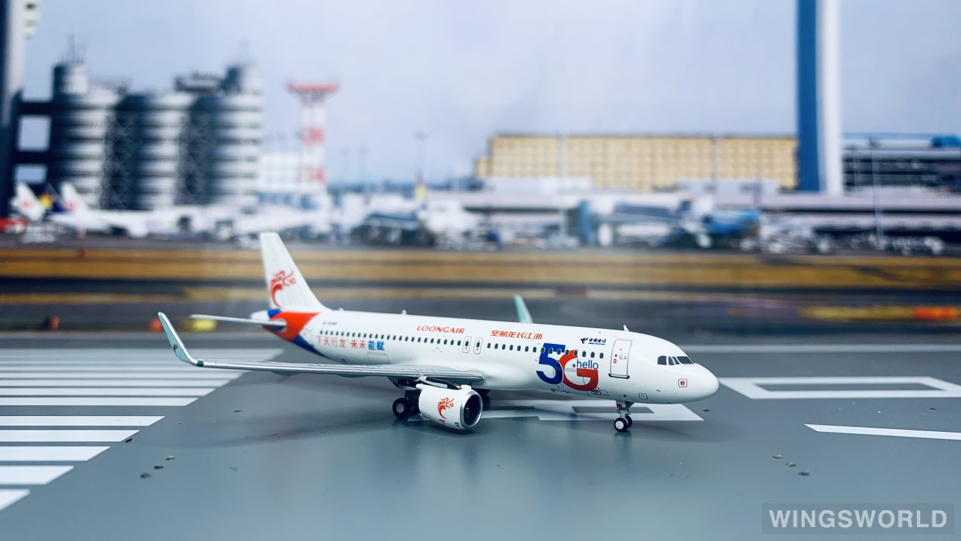 Pandamodel 1:400 202023 Loong Air 浙江长龙航空 Airbus A320 B-8146