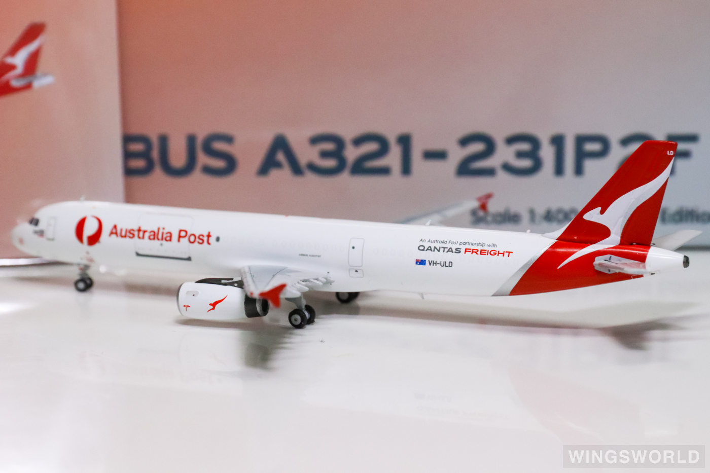 HYJLwings 1:400 HYJL81070 Qantas 澳洲航空 Airbus A321 VH-ULD