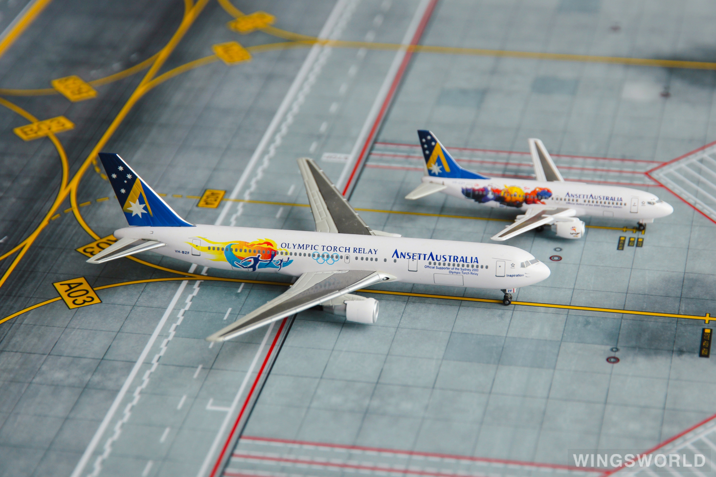Dragon Models 1:400 55440 Ansett 澳洲安捷航空 Boeing 737-300 VH-CZT