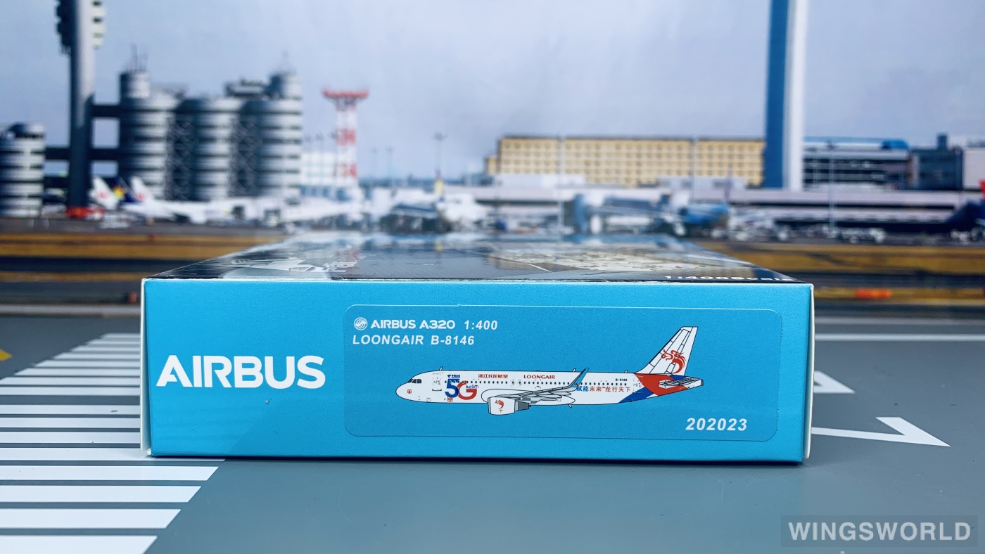 Pandamodel 1:400 202023 Loong Air 浙江长龙航空 Airbus A320 B-8146