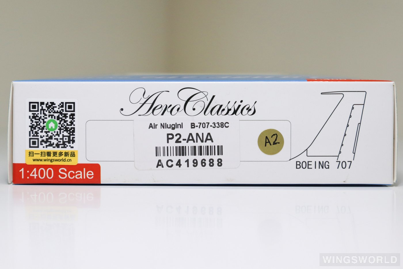 AeroClassics 1:400 AC419688 Air Niugini 新几内亚航空 Boeing 707-300 P2-ANA