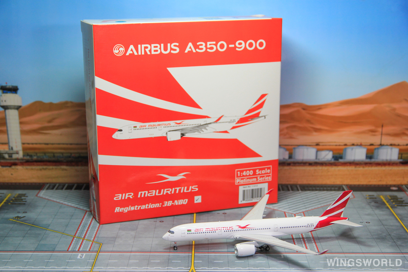 Phoenix 1:400 PH11412 Air Mauritius 毛里求斯航空 Airbus A350-900 3B-NBQ