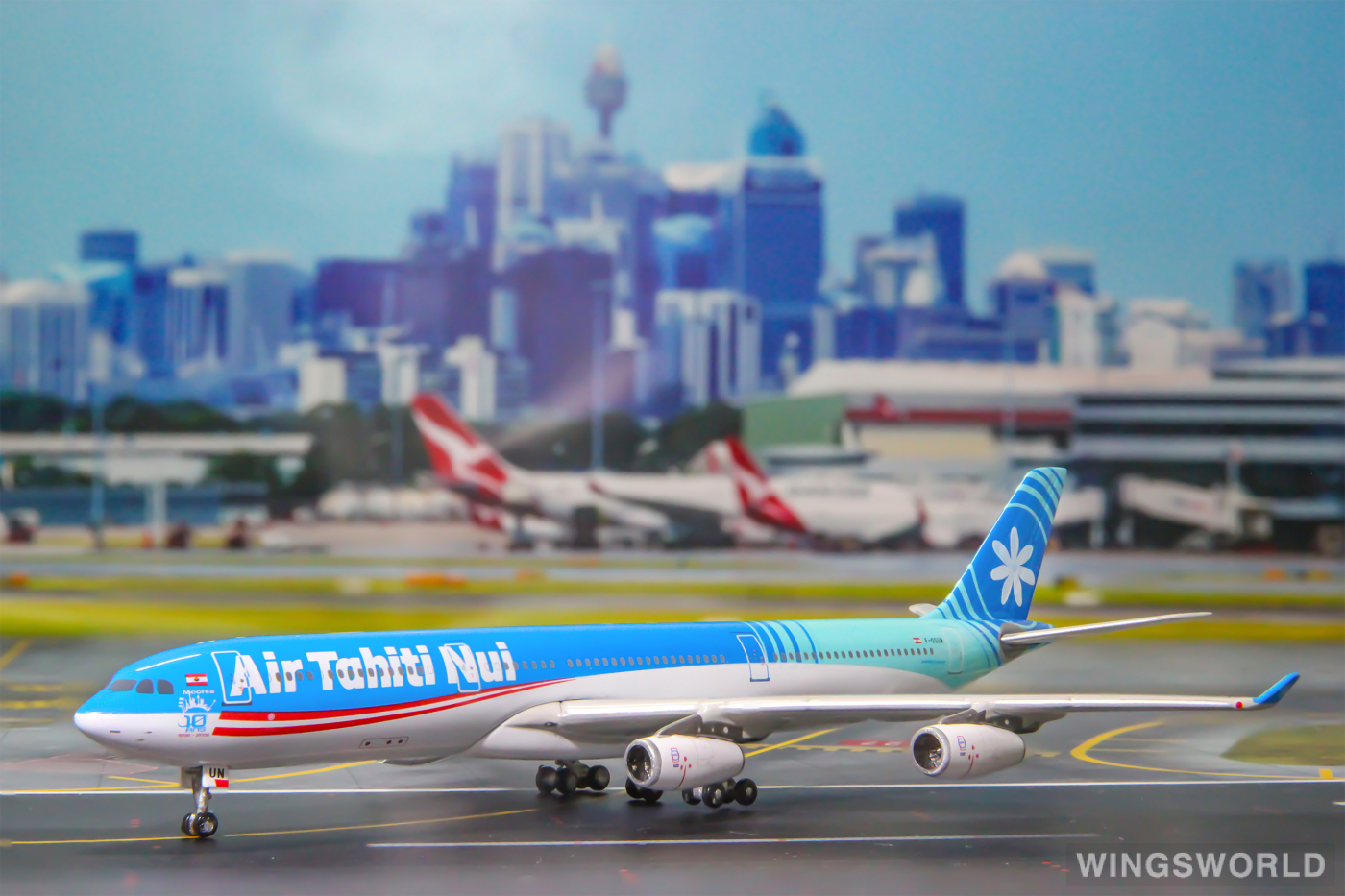 Geminijets 1:400 GJTHT877 Air Tahiti Nui 大溪地航空 Airbus A340-300 F-OSUN