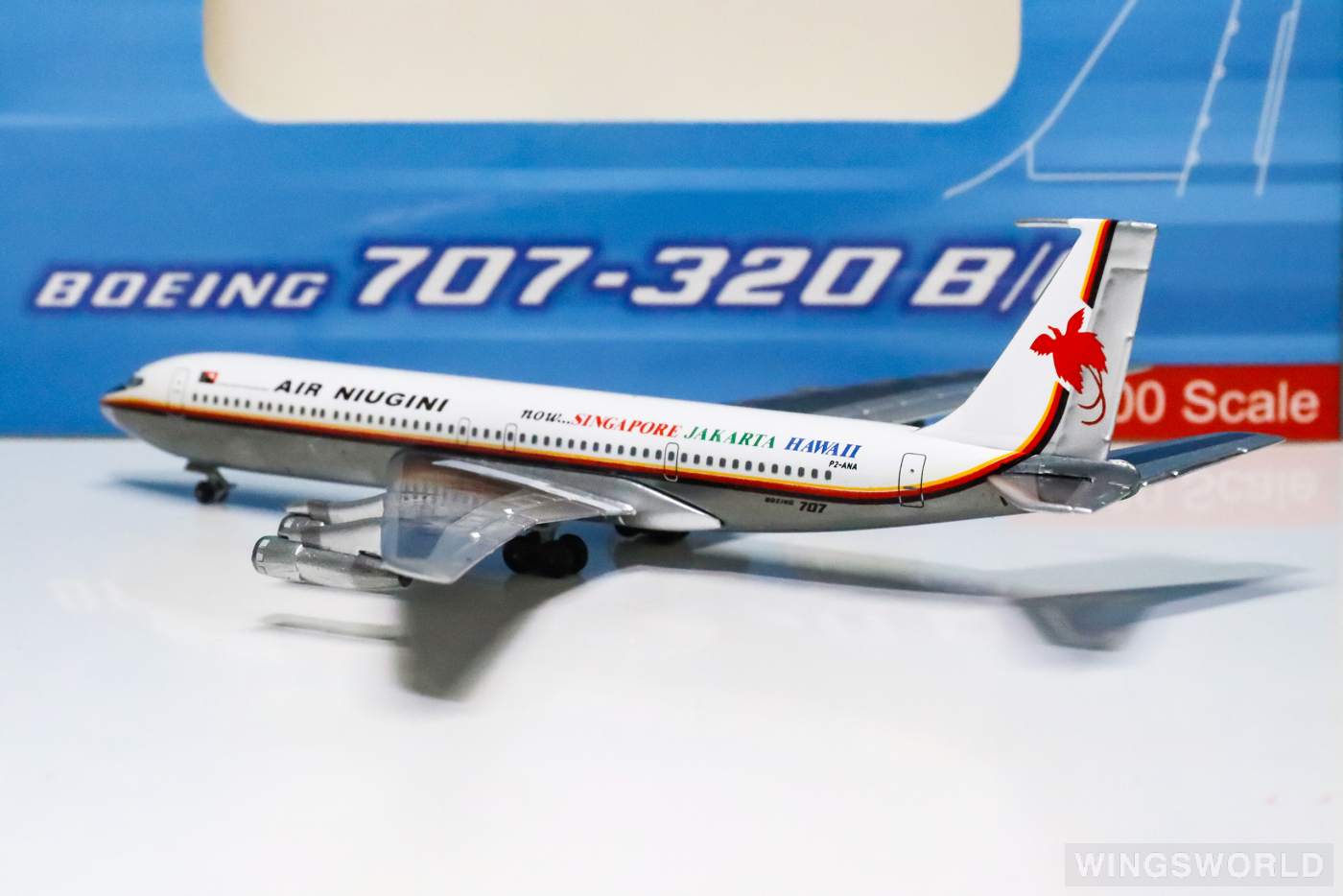 AeroClassics 1:400 AC419688 Air Niugini 新几内亚航空 Boeing 707-300 P2-ANA