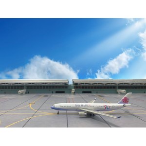 China Airlines 中华航空 Airbus A330-300 B-18312 1997s colors. With 