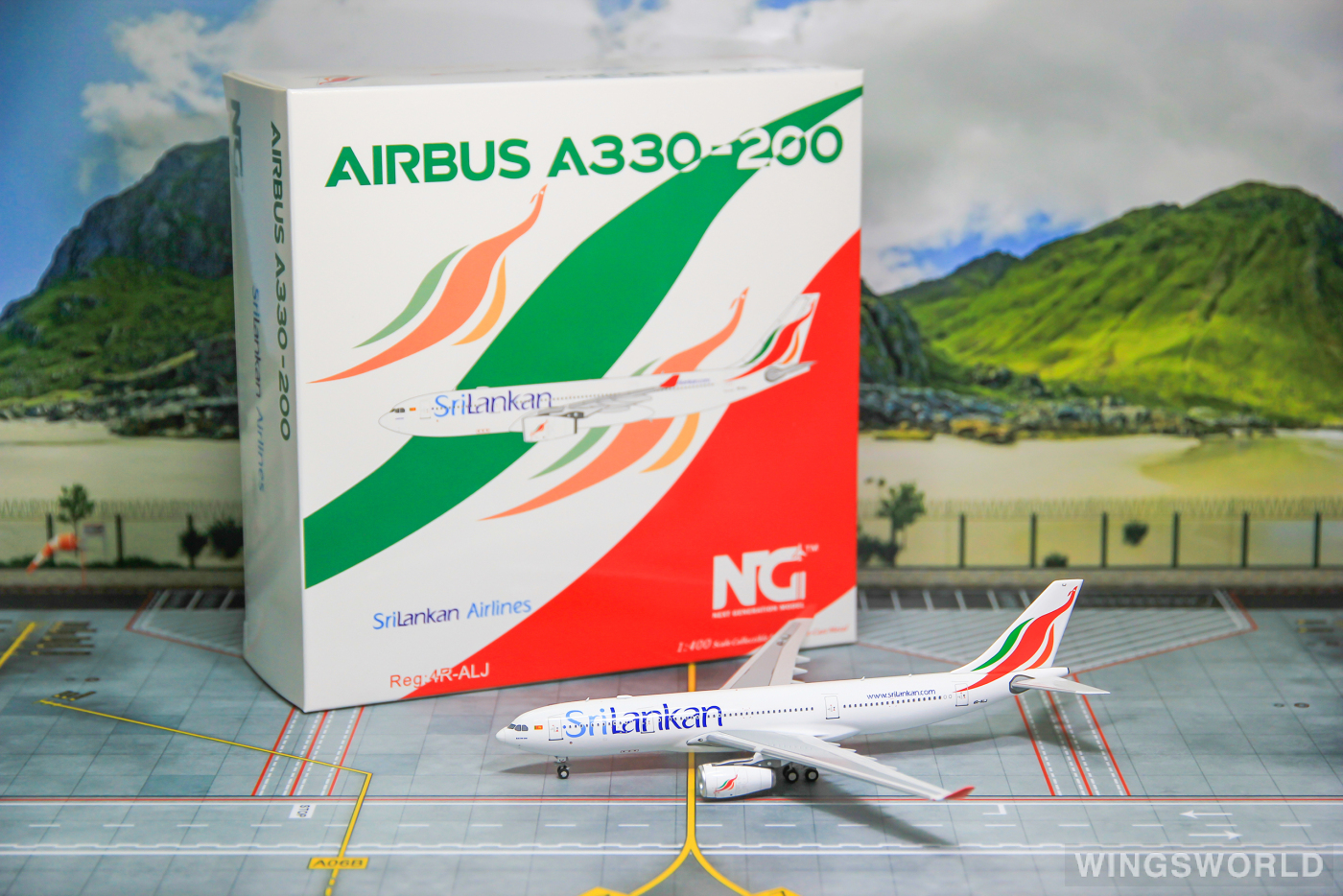 NGmodels 1:400 NG61008 SriLankan Airlines 斯里兰卡航空 Airbus A330-200 4R-ALJ