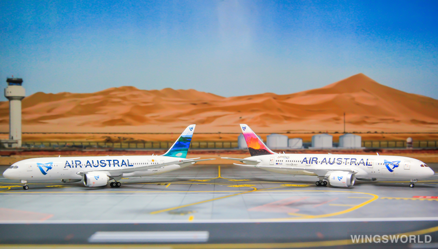 JC Wings 1:400 LH4032 Air Austral 留尼旺航空 Boeing 787-8 F-OLRB