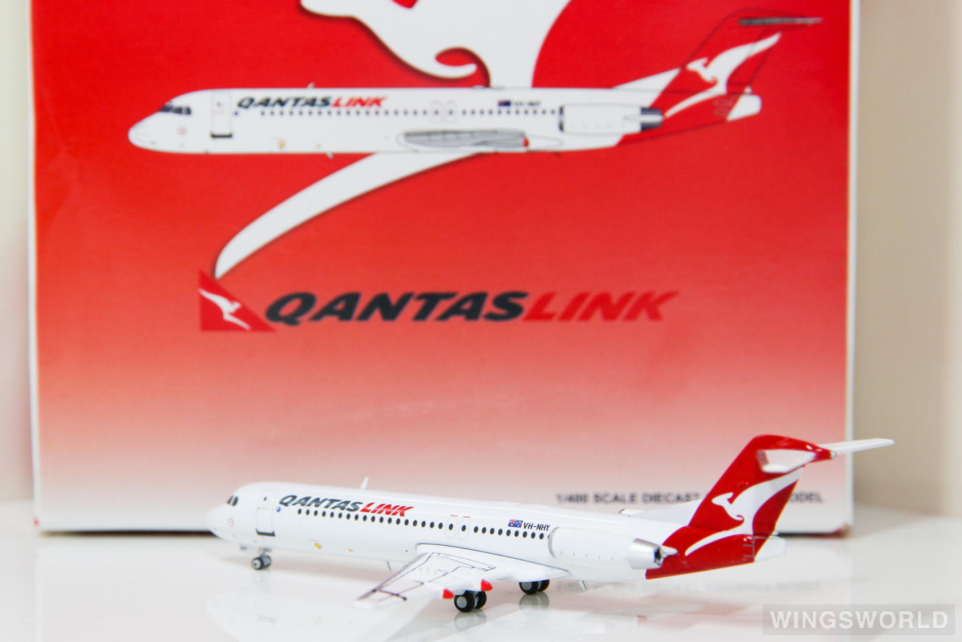 JC Wings 1:400 XX4204 QantasLink 澳洲连线航空 Fokker 100 VH-NHY