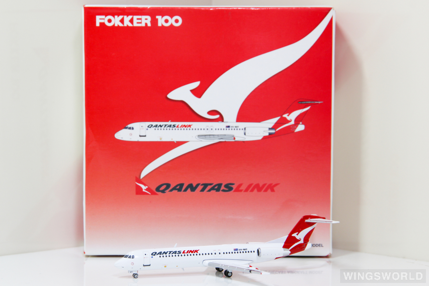 JC Wings 1:400 XX4204 QantasLink 澳洲连线航空 Fokker 100 VH-NHY