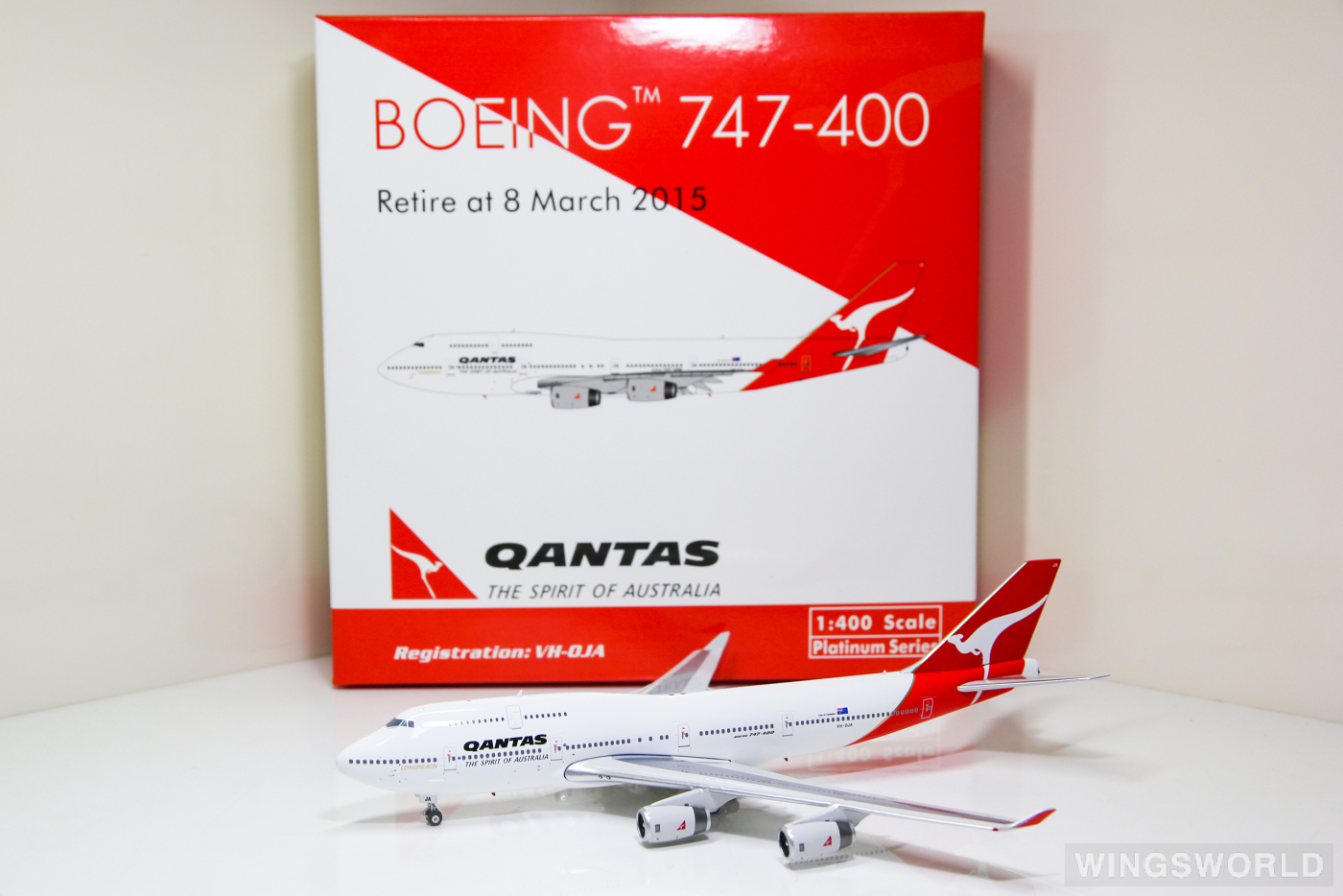 Phoenix 1:400 PH11109 Qantas 澳洲航空 Boeing 747-400 VH-OJA