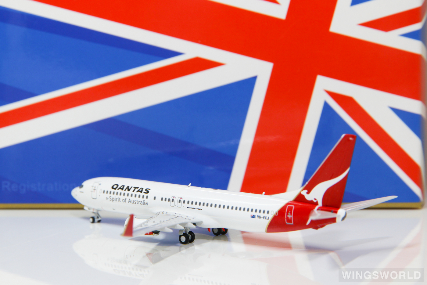 NGmodels 1:400 NG7380002A Qantas 澳洲航空 Boeing 737-800 VH-VXJ