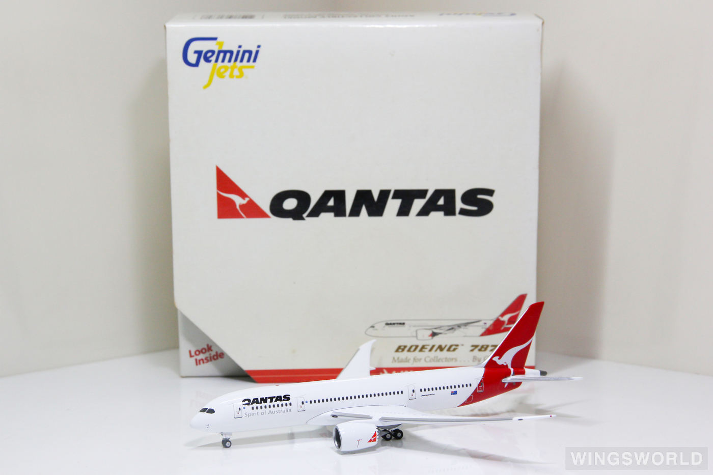 Geminijets 1:400 GJQFA670 Qantas 澳洲航空 Boeing 787-8 