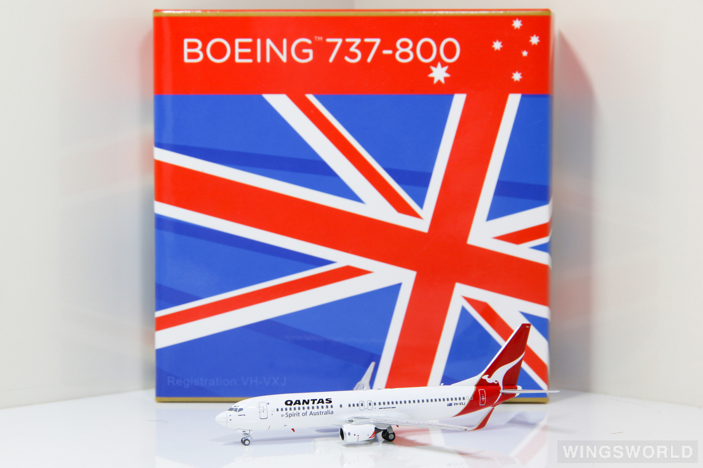 NGmodels 1:400 NG7380002A Qantas 澳洲航空 Boeing 737-800 VH-VXJ