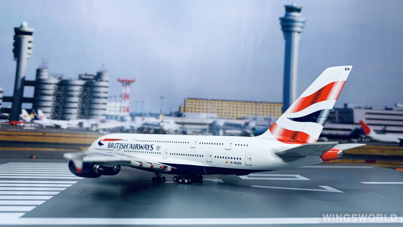 Geminijets 1:400 GJBAW1087 British Airways 英国航空 Airbus A380-800 G-XLEA