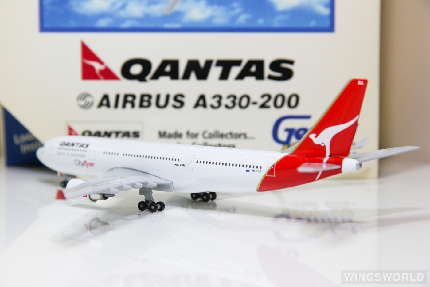 Geminijets 1:400 GJQFA378 Qantas 澳洲航空 Airbus A330-200 VH-EBA