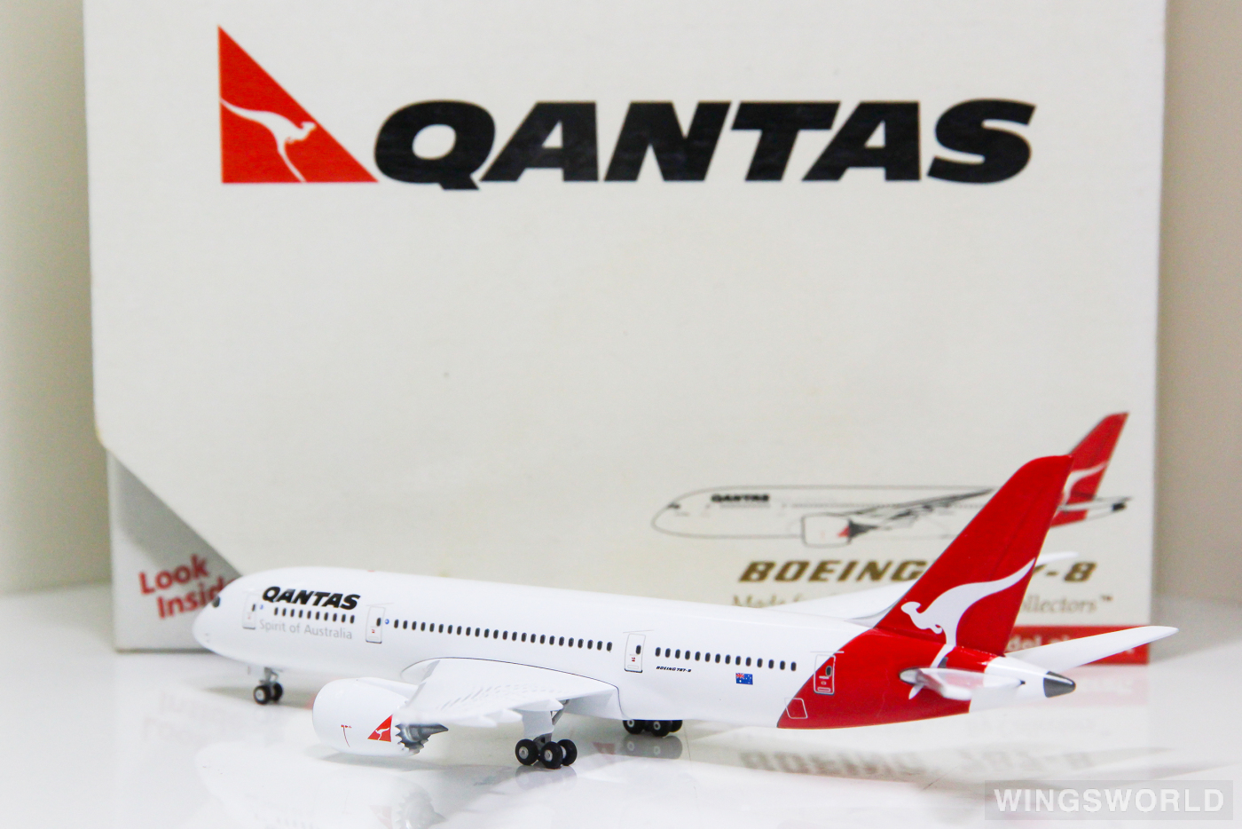 Geminijets 1:400 GJQFA670 Qantas 澳洲航空 Boeing 787-8 