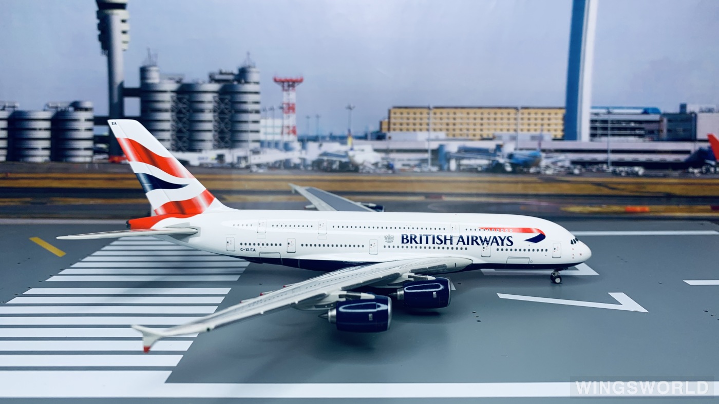 Geminijets 1:400 GJBAW1087 British Airways 英国航空 Airbus A380-800 G-XLEA