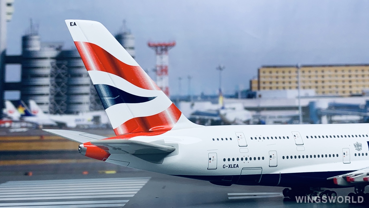 Geminijets 1:400 GJBAW1087 British Airways 英国航空 Airbus A380-800 G-XLEA