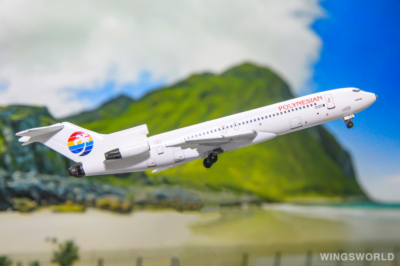 AeroClassics 1:400 ACVHRMN Polynesian Airlines  波利尼西亚航空 Boeing 727-200 VH-RMN