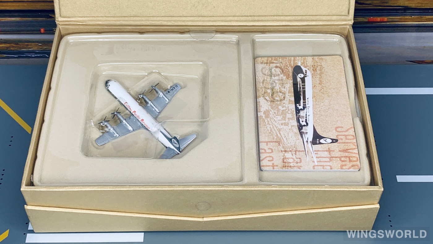 【模型】HM Lockheed L-188 ノースウエスト航空 希少！ 1/124 L-1011 ロッキード (TRISTAR) VR-HHL キャセイ