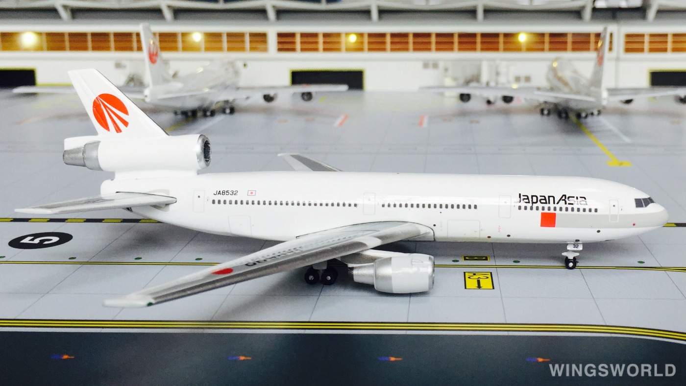 Phoenix 1:400 PH10173 Japan Asia Airways 日本亚细亚航空 McDonnell Douglas DC-10 JA8532