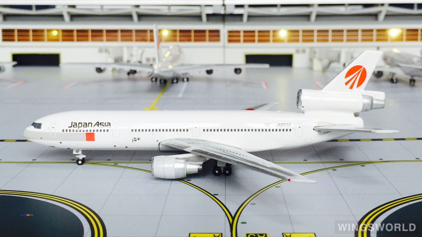 Phoenix 1:400 PH10173 Japan Asia Airways 日本亚细亚航空 McDonnell Douglas DC-10 JA8532