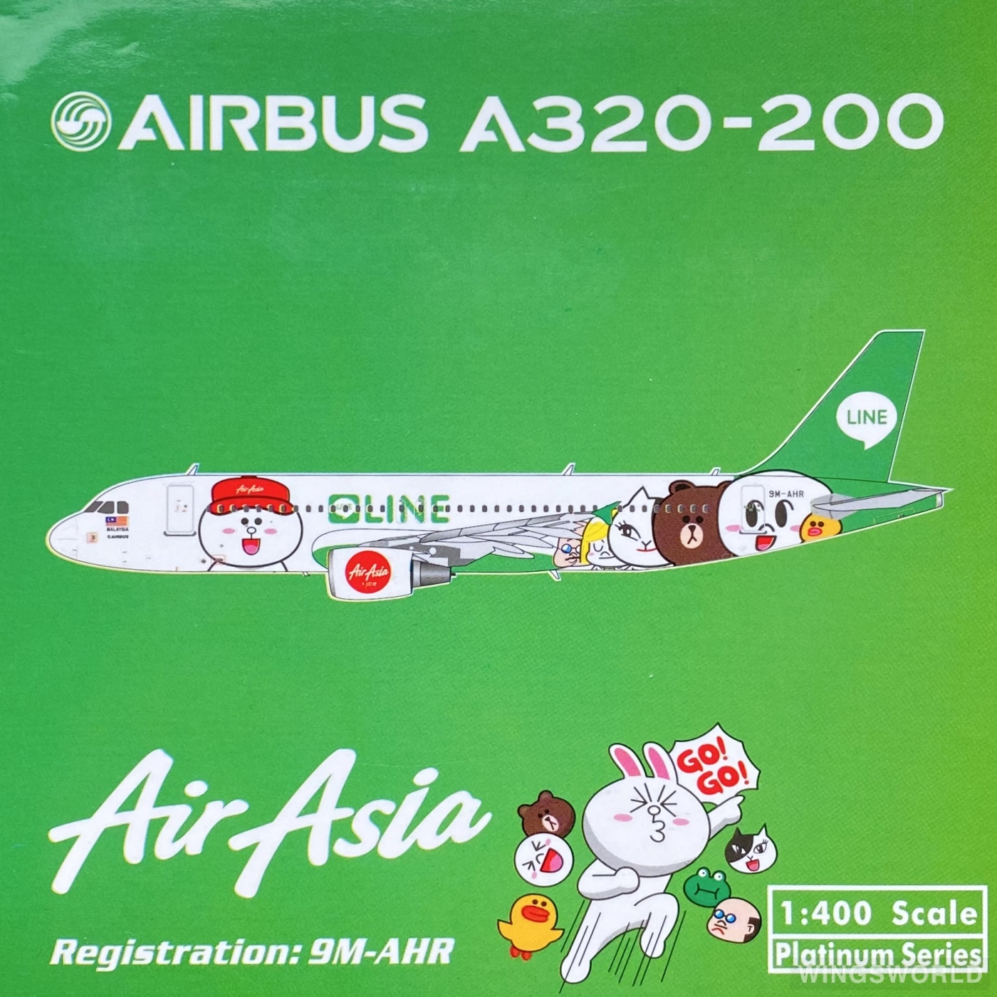 Phoenix 1:400 PH11098 AirAsia 亚洲航空 Airbus A320 9M-AHR