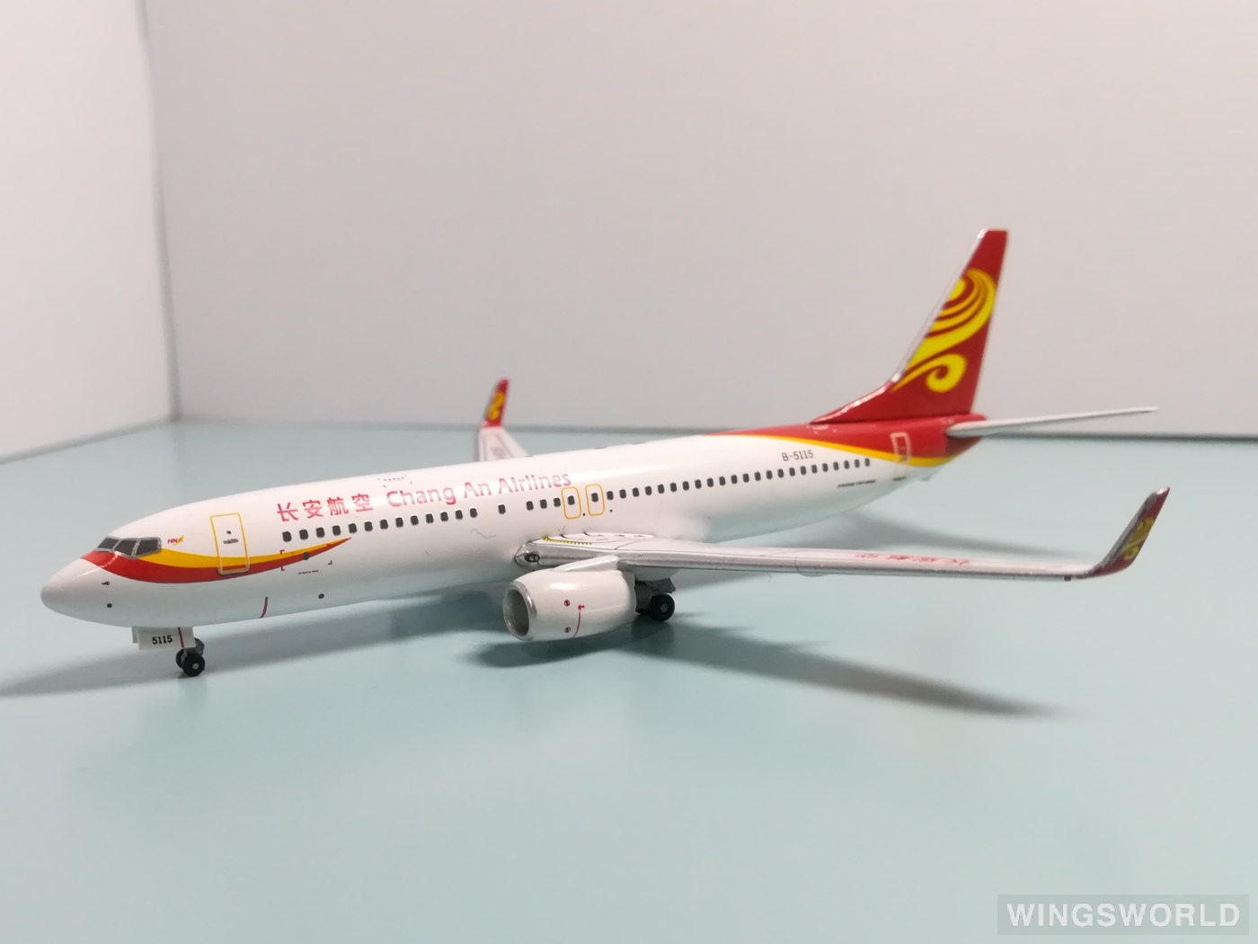 Witty 1:400 WT4738008 Air Chang'an 长安航空 Boeing 737-800 B-5115
