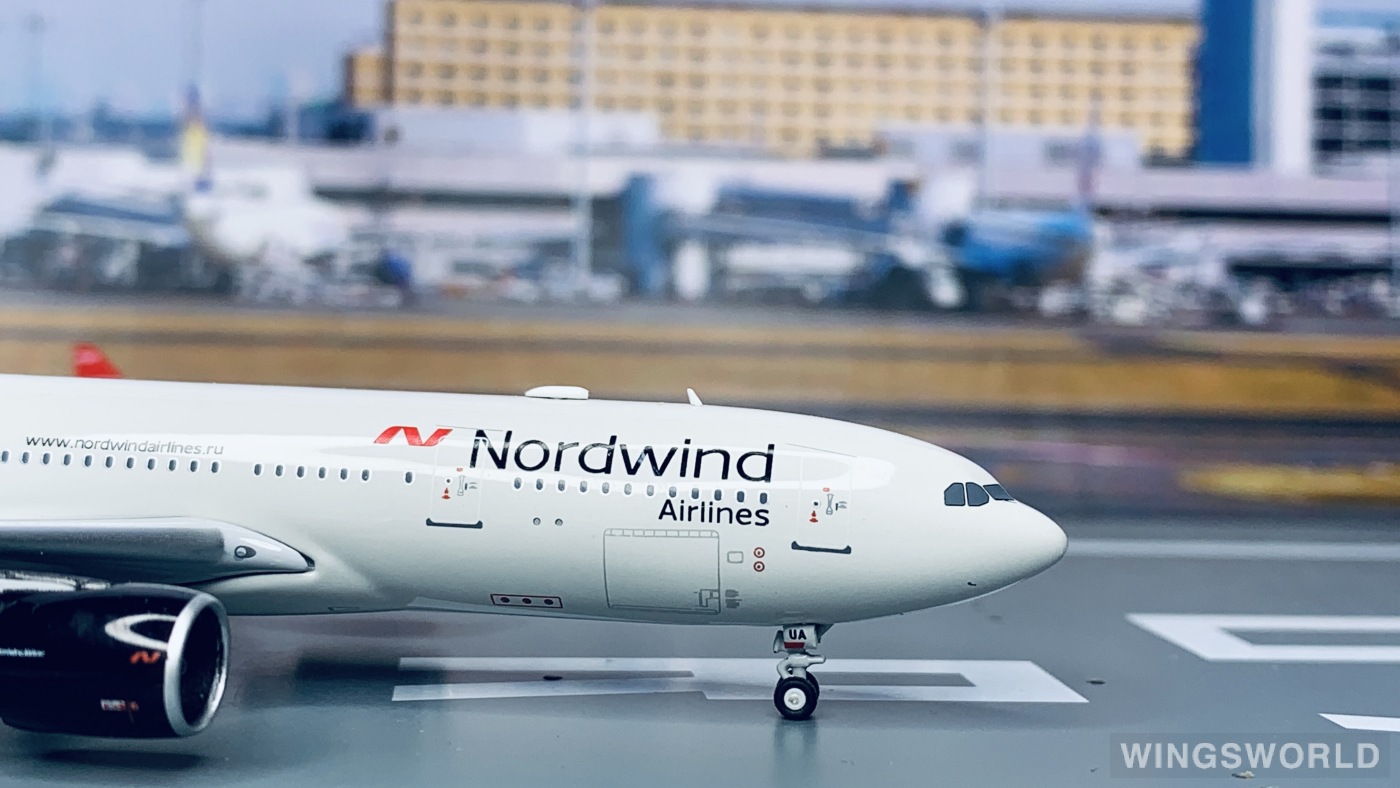 Pandamodel 1:400 202025 Nordwind Airlines 北风航空 Airbus A330-200 VP-BUA