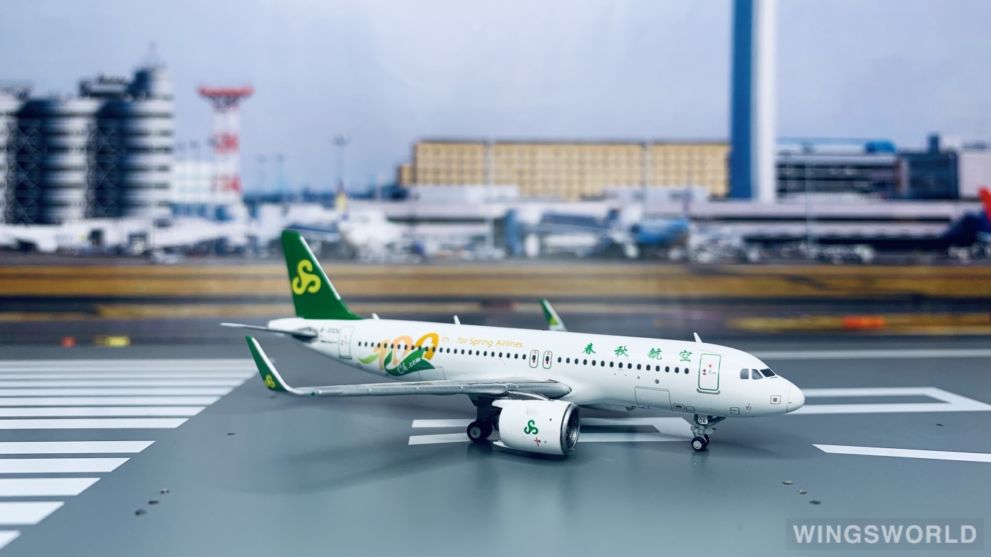 JC Wings 1:400 LH4165 Spring Airlines 春秋航空 Airbus A320neo B-30D6